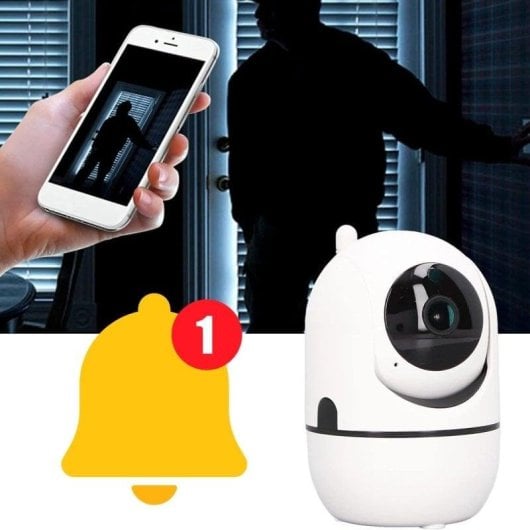 Câmera de vigilância Klack FullHD Visão Noturna Interna Áudio Bidirecional