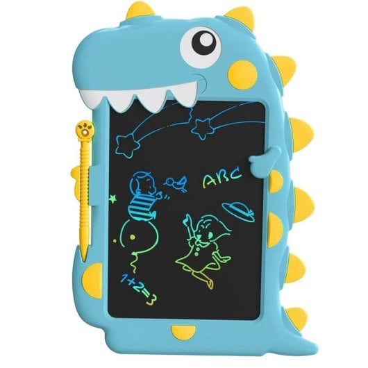 Klack Tablet de Dibujo o Escritura Borrable LCD Ultrafina con Forma de Dinosaurio Juguete Educativo