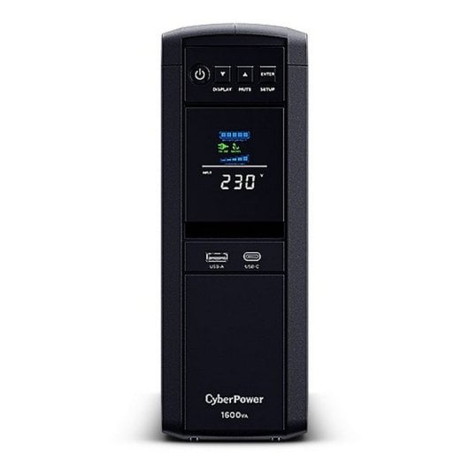 Cyberpower CP1600EPFCLCD SAI Línea Interactiva Formato Torre 1600VA 1000W con 6 Salidas Schuko