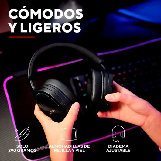 Trust GXT 491 Fayzo Auricolare Con cavo e senza cavo A Padiglione Giocare USB tipo-C Bluetooth Nero