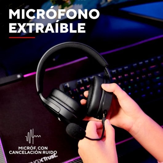 Trust GXT 491 Fayzo Auricolare Con cavo e senza cavo A Padiglione Giocare USB tipo-C Bluetooth Nero