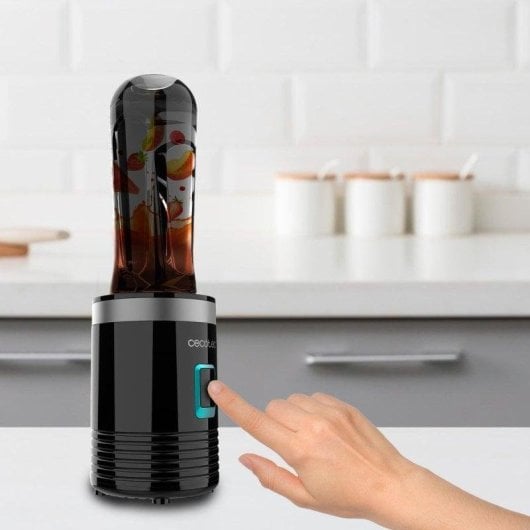 Licuadora Cecotec Power Titanium 350 EasyGo 350W 2 Copos Portáteis Preto