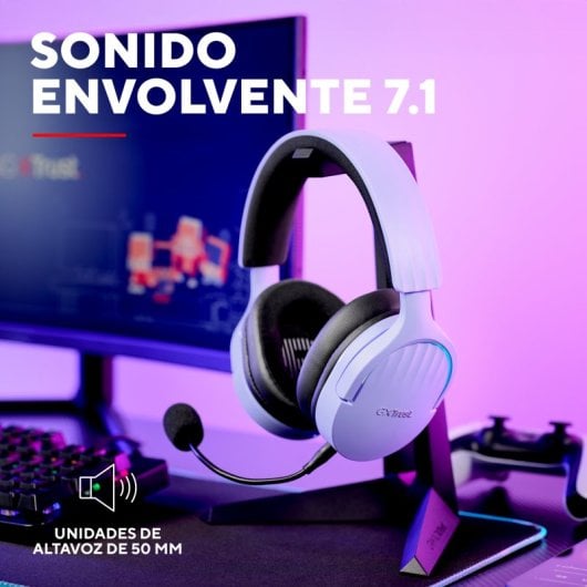 Cuffie da gioco wireless Trust GXT 491P Fayzo Purple