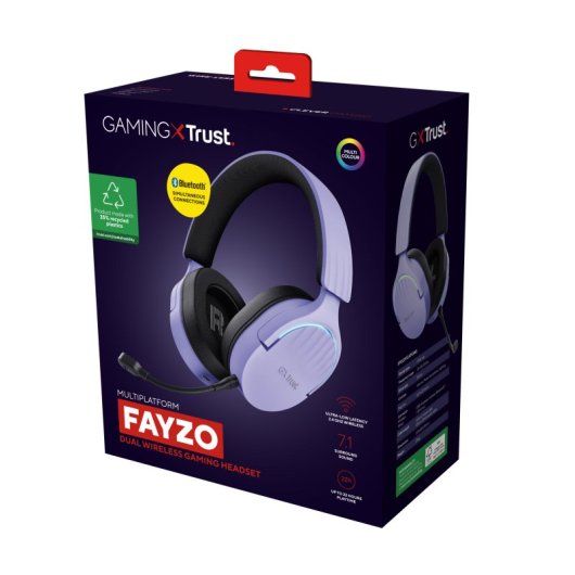 Affidati alle cuffie da gioco wireless GXT 491P Fayzo Purple