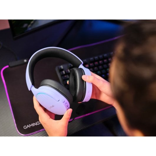 Trust GXT 491P Fayzo Auriculares Gaming Inalámbricos Morados