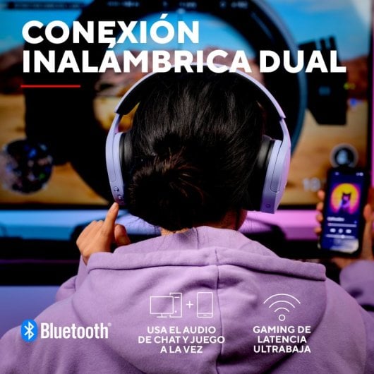 Cuffie da gioco wireless Trust GXT 491P Fayzo Purple