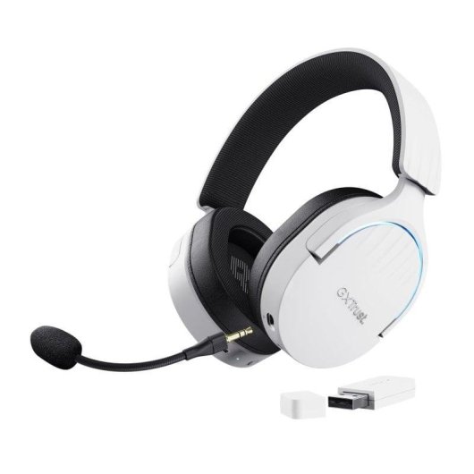Cuffie Trust GXT 491W FAYZO Wireless USB-C Bluetooth Gaming Bianche