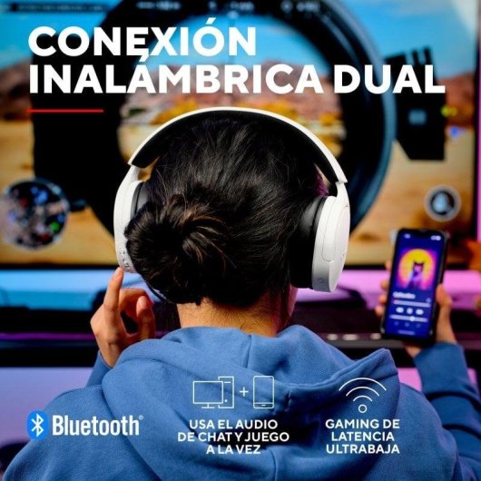 Cuffie Trust GXT 491W FAYZO Wireless USB-C Bluetooth Gaming Bianche