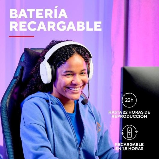 Cuffie Trust GXT 491W FAYZO Wireless USB-C Bluetooth Gaming Bianche