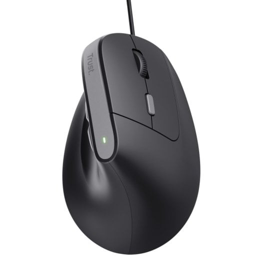 Trust Bayo II Ratón Vertical Ergonómico para Mano Derecha USB 2400 DPI Negro