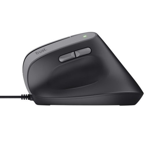 Trust Bayo II Ratón Vertical Ergonómico para Mano Derecha USB 2400 DPI Negro