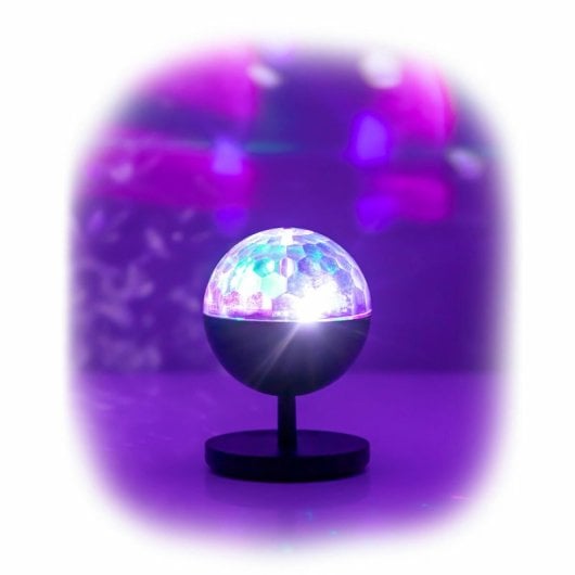 Haut-parleur sans fil InnovaGoods Istarlyt avec projecteur LED noir