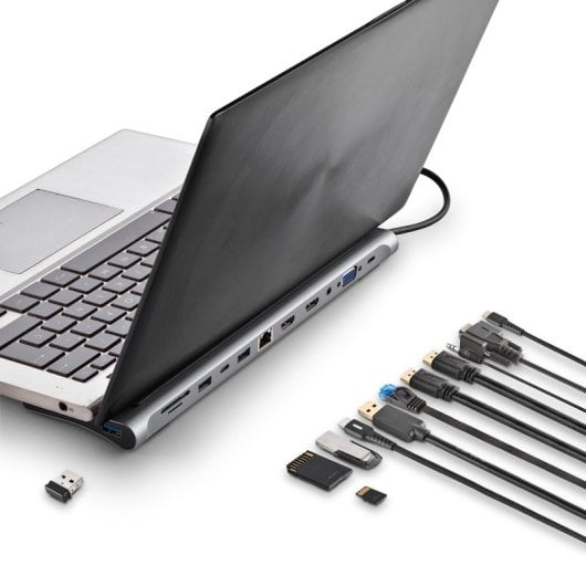 NGS Wonder Dock 12 Adaptador Multipuerto Tipo USB-C 12 en 1 PD 60W Charge