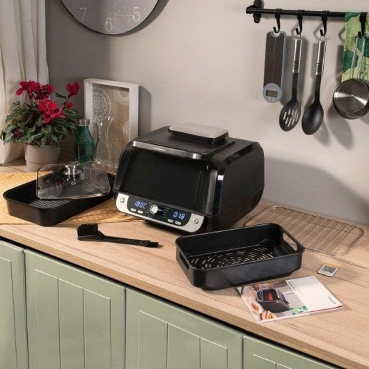 Friteuse sans Huile InnovaGoods Air Fryer Fryinn 6L 3400W Double Résistance Recettes