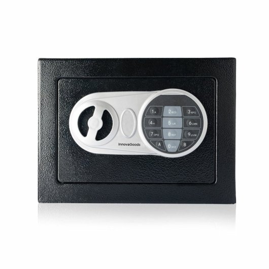 InnovaGoods Safeck Caja Fuerte con Cerradura Electrónica 23x17x17,3cm Negra