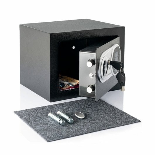 InnovaGoods Safeck Caja Fuerte con Cerradura Electrónica 23x17x17,3cm Negra