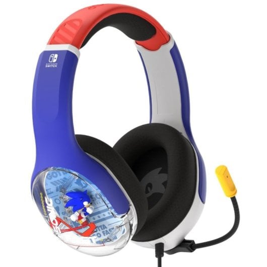 PDP Casque filaire REALMz: Sonic Go Fast, Pour Nintendo Switch, Nintendo Switch Lite et Nintendo Switch - Modèle OLED