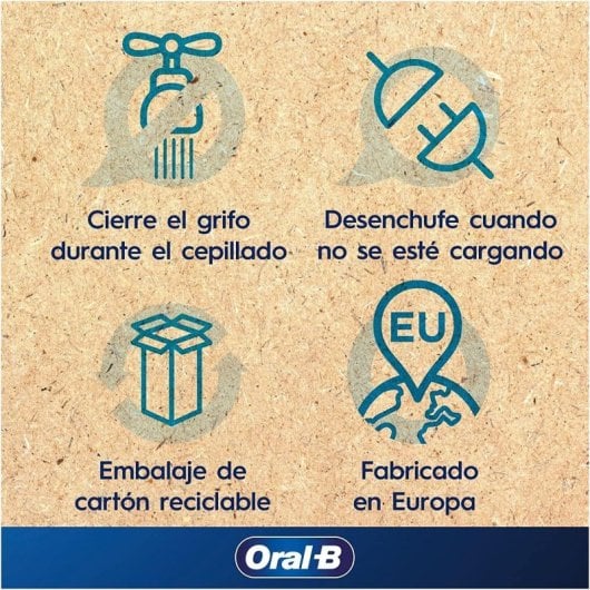 Oral-B Pro 3 3900N Pack de 2 Cepillos de Dientes Eléctricos con Mango Recargable Negro/Rosa