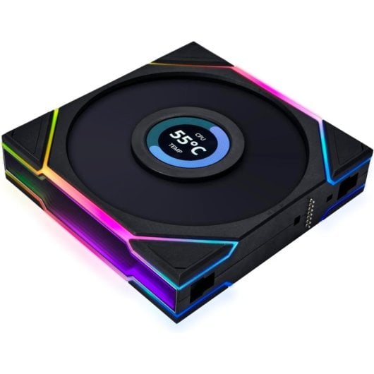 Lian-Li Triple Pack UNI FAN TL LCD Ventoinhas Suplementares 120mm Pretas