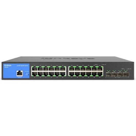 Linksys Switch manageable Gigabit à 24 ports avec emplacements pour 4 ports 10 G Uplink SFP+