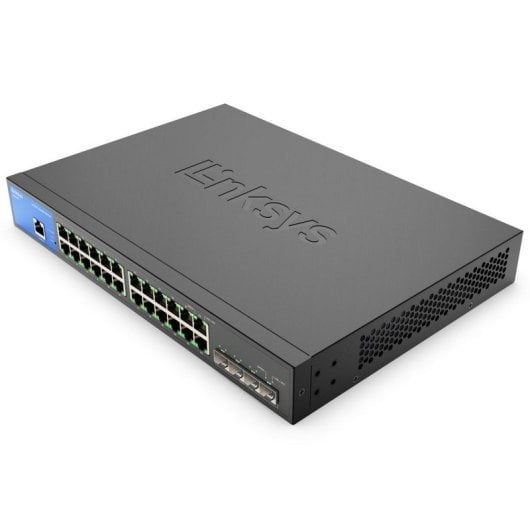 Linksys Switch manageable Gigabit à 24 ports avec emplacements pour 4 ports 10 G Uplink SFP+