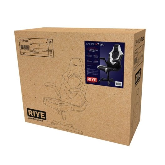 Trust GXT 703W RIYE Cadeira Gaming Preta/Branca