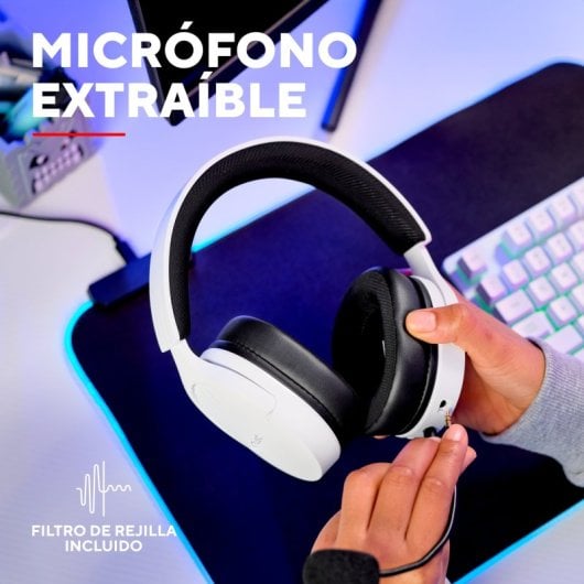 Trust GXT 489 FAYZO Auriculares Diadema Gaming USB Blancos