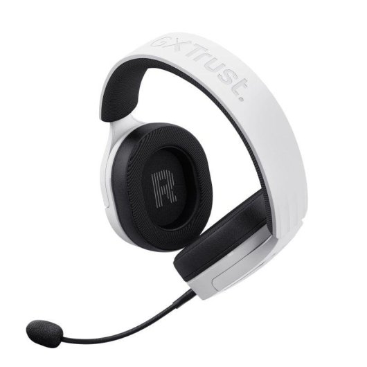 Auriculares Trust GXT 489 Fayzo con cable USB y jack 3,5 mm para gaming, micrófono extraíble, negros y blancos
