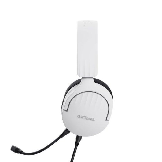 Auriculares Trust GXT 489 Fayzo con cable USB y jack 3,5 mm para gaming, micrófono extraíble, negros y blancos
