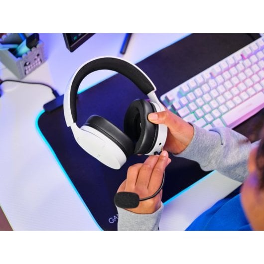 Trust GXT 489W FAYZO Casque Avec fil Arceau Jouer Noir, Blanc
