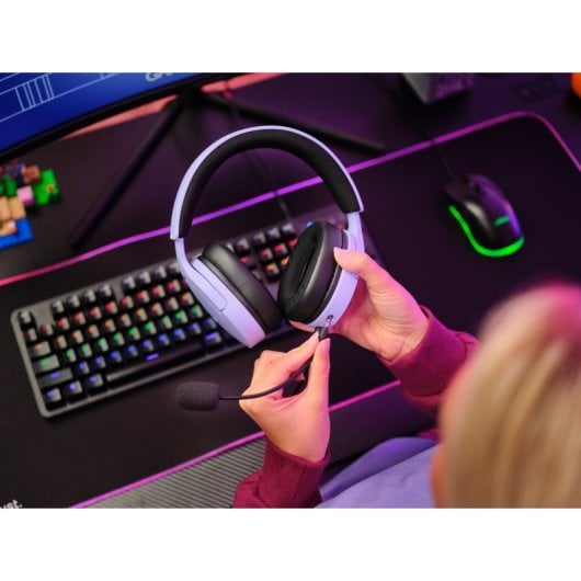 Trust GXT 489 FAYZO Headset Diadema Gaming USB Roxo