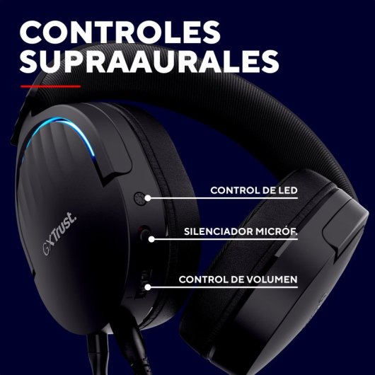 Trust GXT 490 FAYZO Auriculares Gaming 7.1 USB Negros