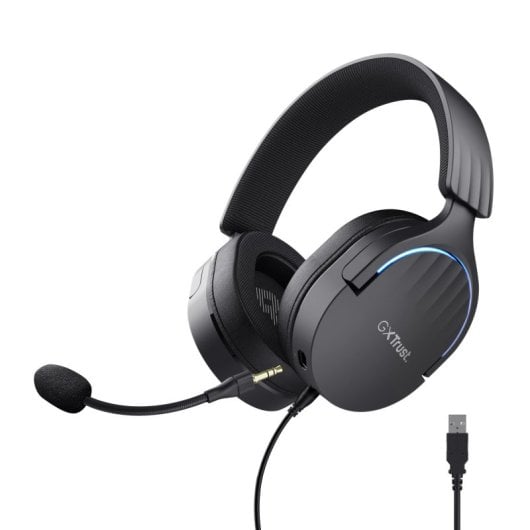 Trust GXT 490 FAYZO Auriculares Gaming 7.1 USB Negros