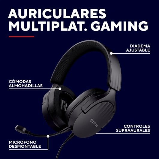 Trust GXT 489 FAYZO Headset Diadema Gaming USB Preto