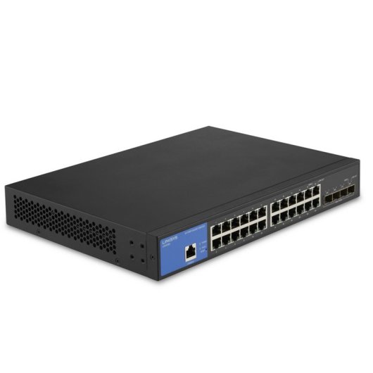 Linksys LGS328PC-EU Switch Administrado Gigabit PoE+ de 24 Puertos RJ-45 + 4 SPF+ 1G Uplinks 250W
