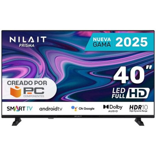 Nilait Prisma 40FC7002S Téléviseur intelligent Full HD LED sans cadre de 40 po