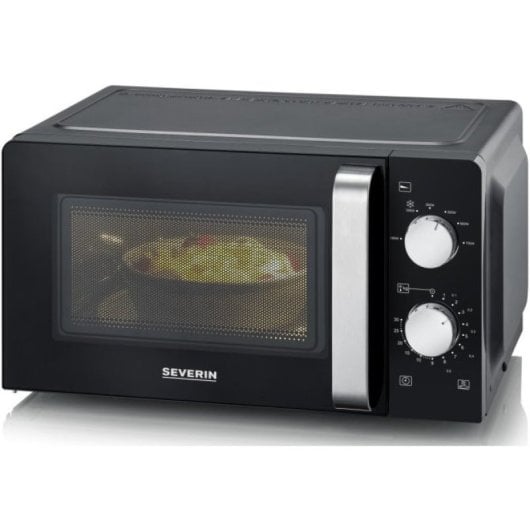 Severin MW 7886 Mikrowelle mit Grillfunktion, 17 l, 700 W, Schwarz
