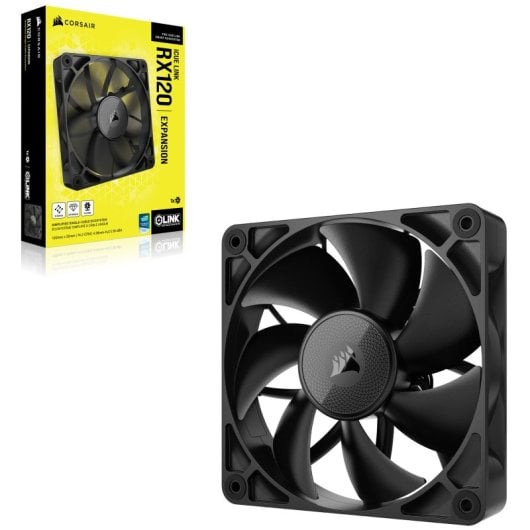Corsair iCUE LINK RX120 Ventilateur d'extension Ventilateur PWM supplémentaire Noir