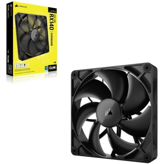 Corsair iCUE LINK RX140 Expansion Fan Ventilador Suplementario PWM Negro