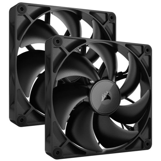 Corsair iCUE LINK RX140 Starter Kit 2 Ventiladores Suplementarios PWM Negros
