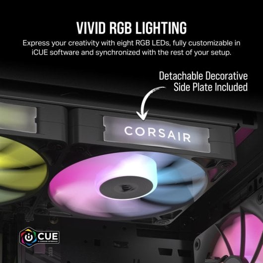 Ventola di espansione Corsair iCUE LINK RX140 RGB Ventola supplementare PWM Nera