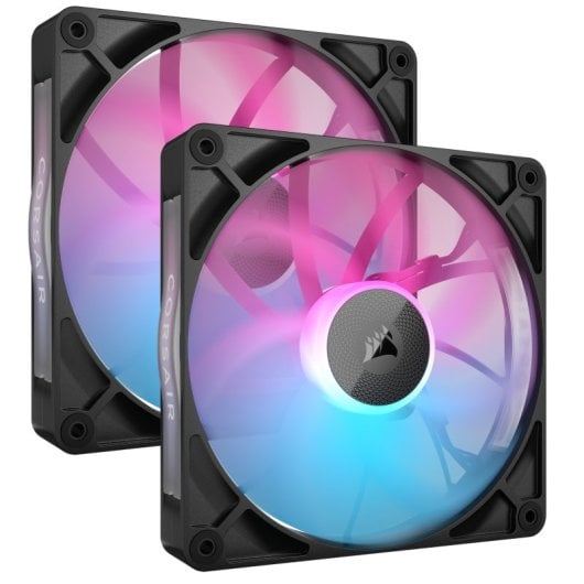 Kit de démarrage Corsair iCUE LINK RX140 RGB 2 ventilateurs PWM supplémentaires noir