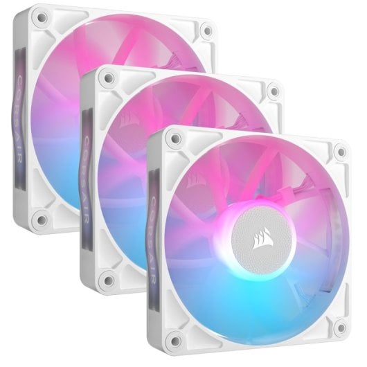 Kit de démarrage Corsair iCUE LINK RX120 RGB 3 ventilateurs PWM blancs supplémentaires