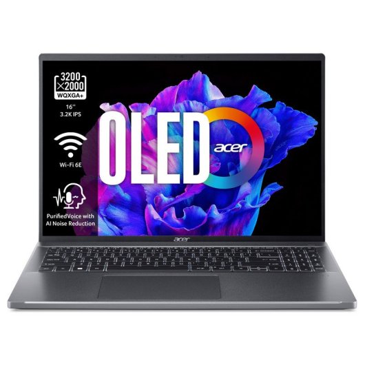 Acer Swift SFG16-71-72JL Computer portatile 40,6 cm (16") 3.2K Intel® Core™ i7 i7-1355U 16 GB LPDDR5-SDRAM 512 GB SSD Wi-Fi 6E (802.11ax) Windows 11 Home Grigio