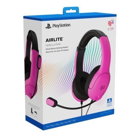 PDP Airlite Wired Nebula Pink Auriculares Gaming para PlayStation Rosas