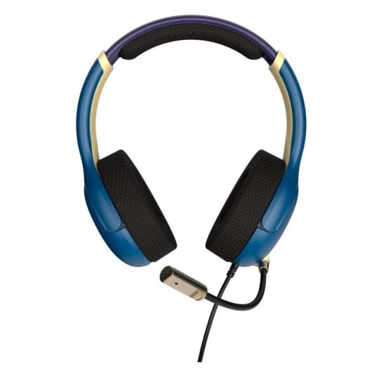PDP Airlite Hyrule Blue Zelda Casque de jeu filaire pour Nintendo Switch Bleu