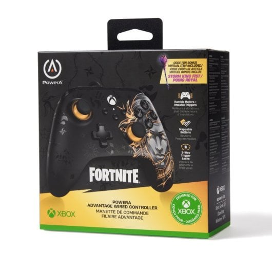 Manette filaire PowerA Advantage Midas Fortnite pour Xbox Series X/S