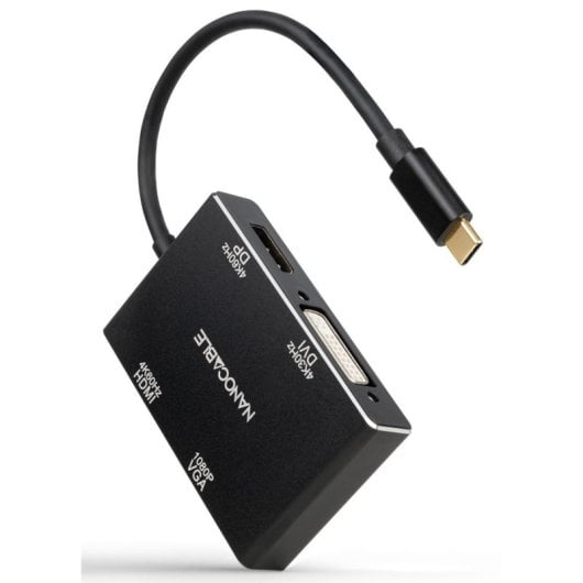 Nanocable USB-C auf HDMI/DVI/DisplayPort/VGA Videoadapter