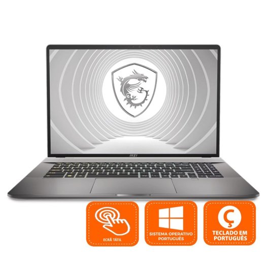 MSI CreatorPro Z17 HX Studio A13VKT-212PT Intel Core i9-13980HX/64GB/2TB SSD/RTX3000/17'' Tátil (PT) Reacondicionado
