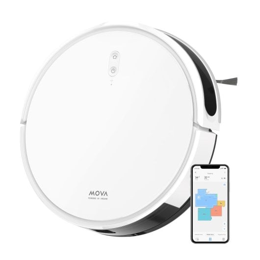 Mova M1 Robot Aspirador y Friegasuelos Blanco